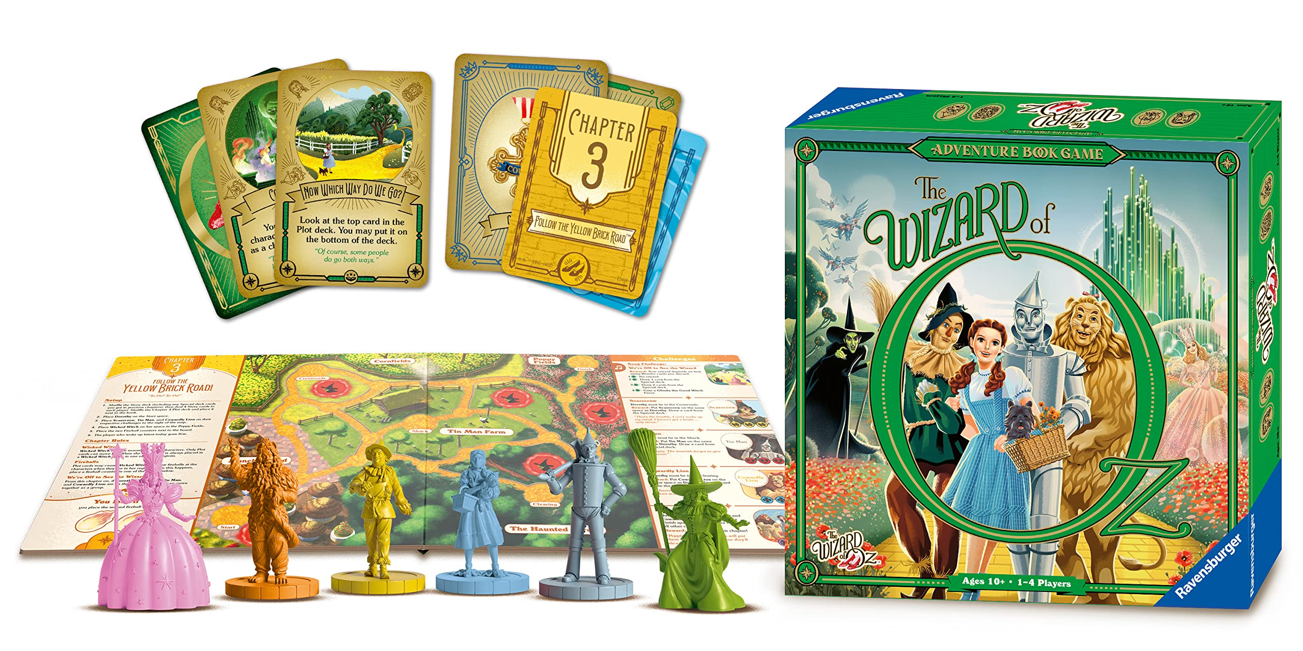 Ravensburger The Wizard of Oz Adventure Book - Family Strategy Board Games for Kids and Adults Age 10 Years Up - 1 to 4 Players