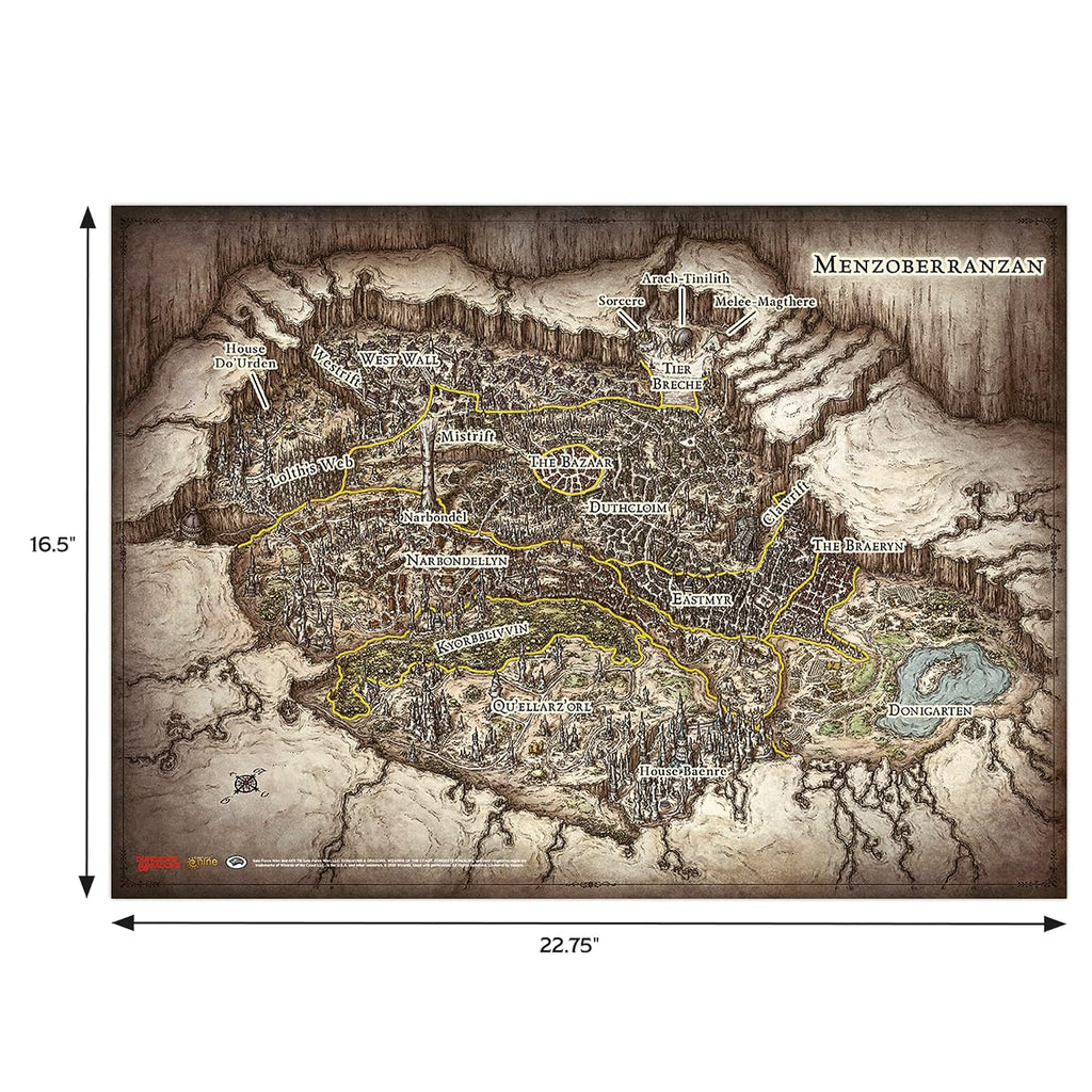 Battlefront Miniatures Dungeons & Dragons Out of the Abyss Map Set - Maps of the Underdark (Topographic, Glossy, Multico