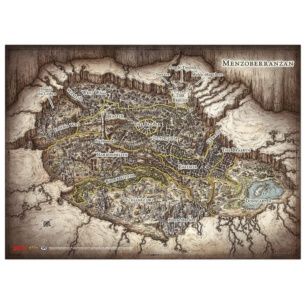 Battlefront Miniatures Dungeons & Dragons Out of the Abyss Map Set - Maps of the Underdark (Topographic, Glossy, Multico