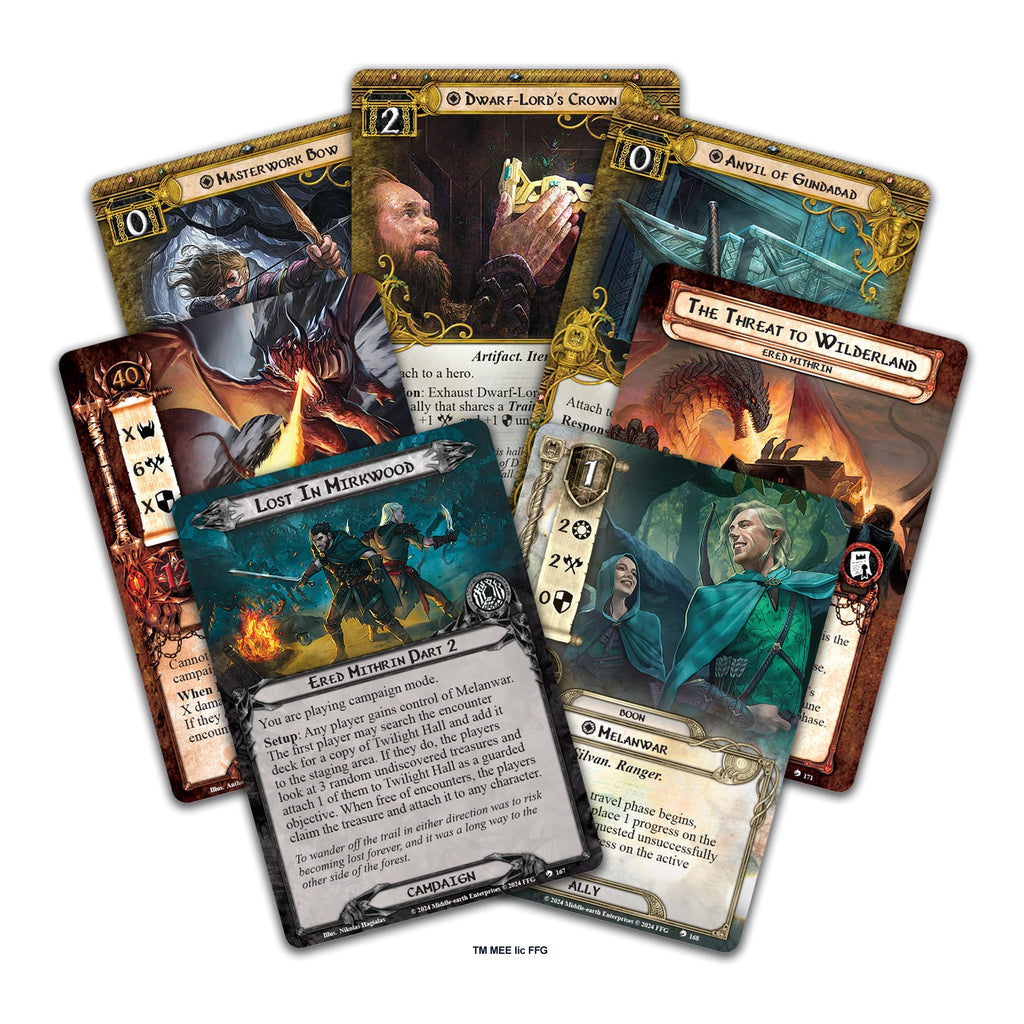 Fantasy Flight Games | The Lord of the Rings - Ered Mithrin Campaign Expansion | Card Game | Ages 14+ | 1-4 Players | 30-90 Minutes Playing Time