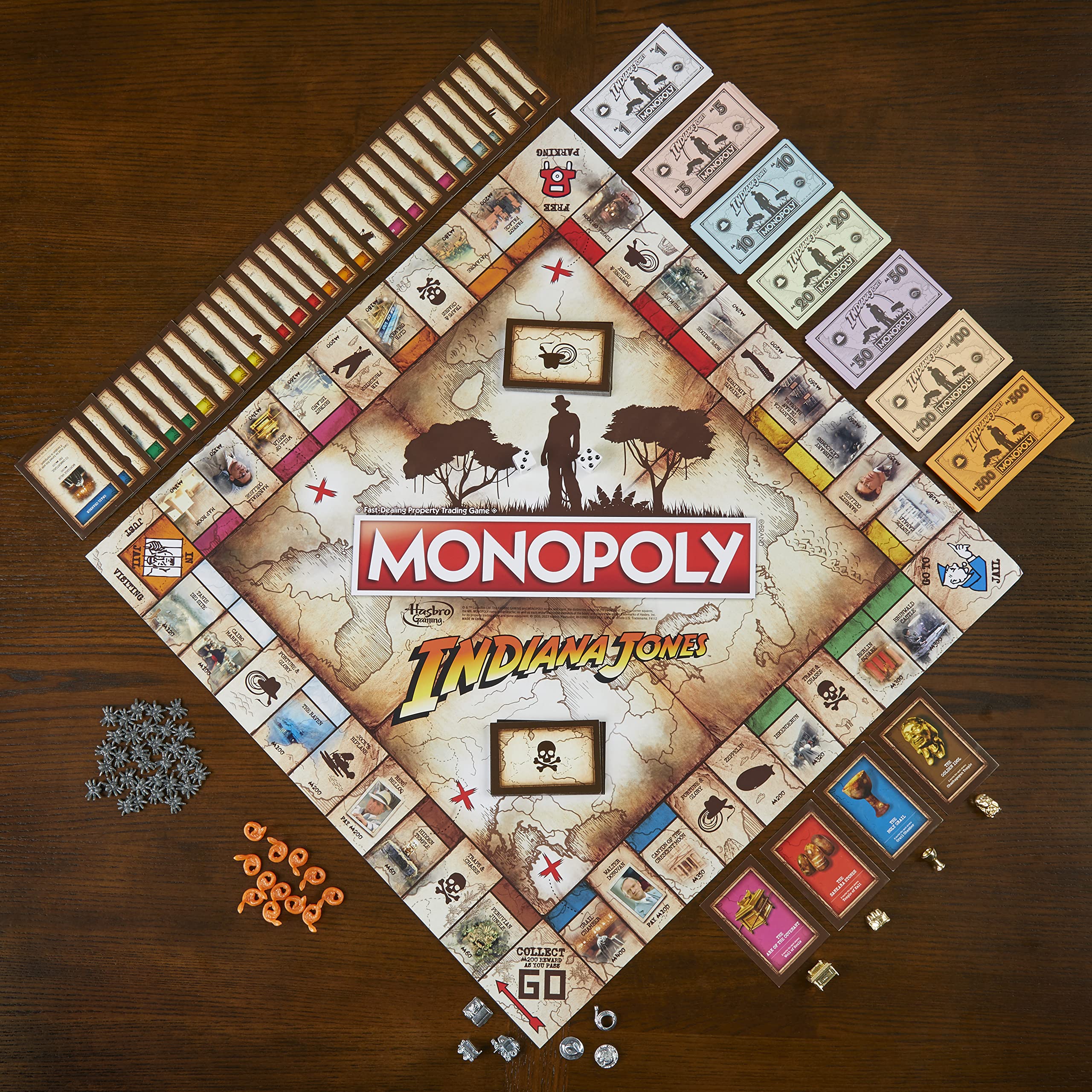 Hasbro Gaming Monopoly Indiana Jones Game, Inspired by The Indiana Jones Movies, Board Game for 2-6 Players, Ages 8 and Up