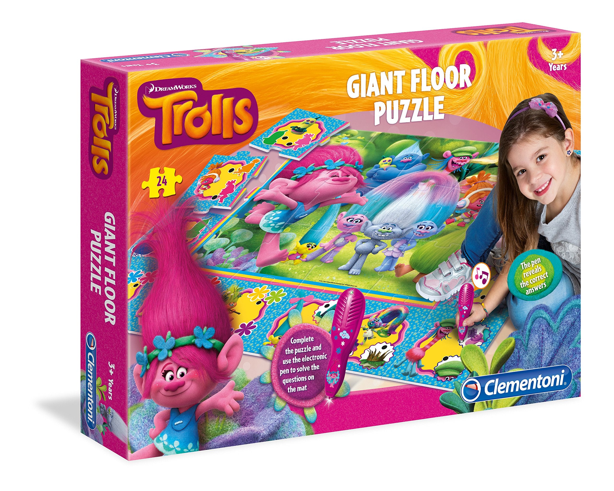 Clementoni 61750 Trolls Giant Floor Puzzle