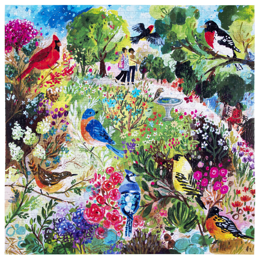 Puzzle 1000 pièces : Oiseaux dans le parc