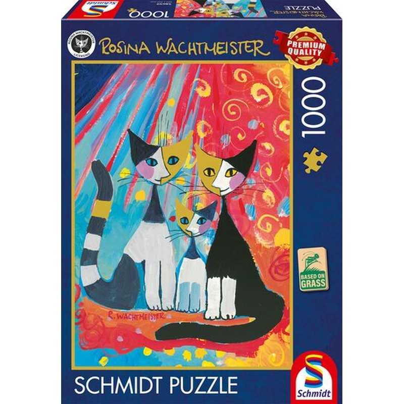 Rosina Wachtmeister: Happy Cat Family (1000pc)