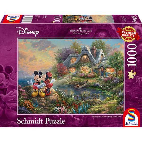 Thomas Kinkade: Disney Mickey & Minnie Sweetheart Cove (1000pc)