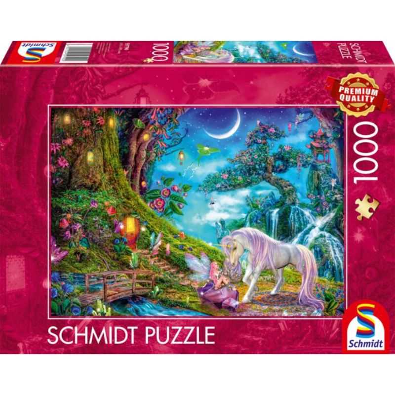 Unicorn and Elf Among the Trees (1000pc)