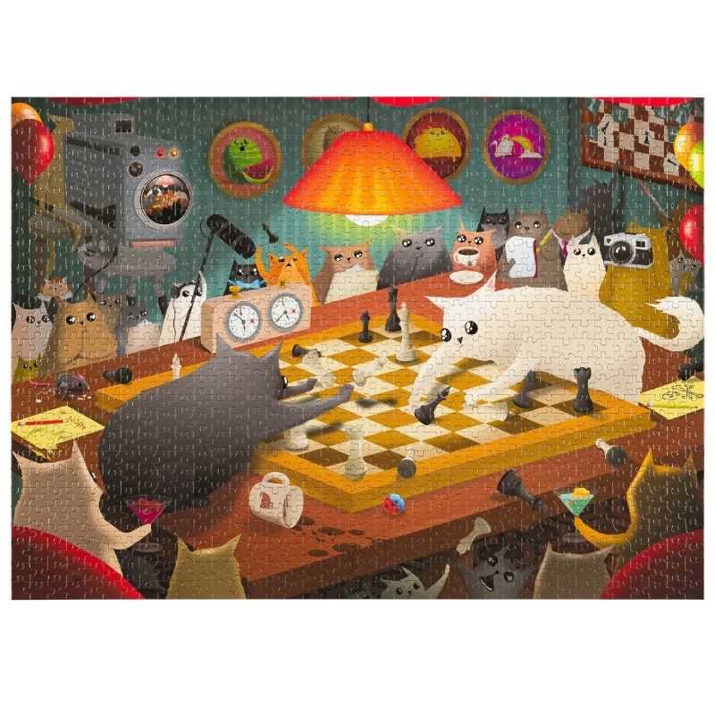 Cats Playing Chess (1000pc)