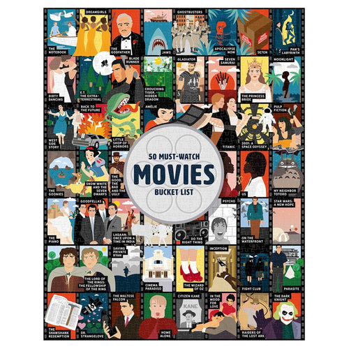 50 Must-Watch Movies Bucket List (1000pc)