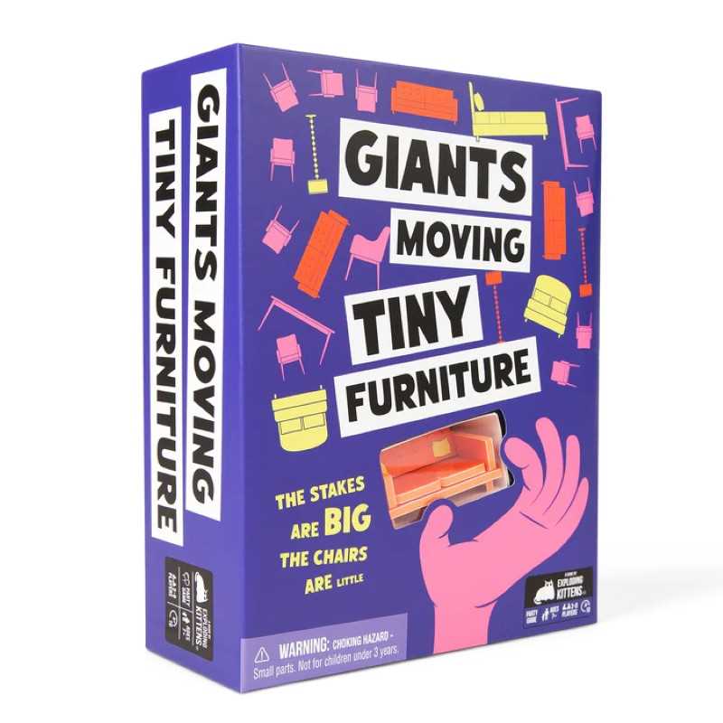 Giants Moving Tiny Furniture