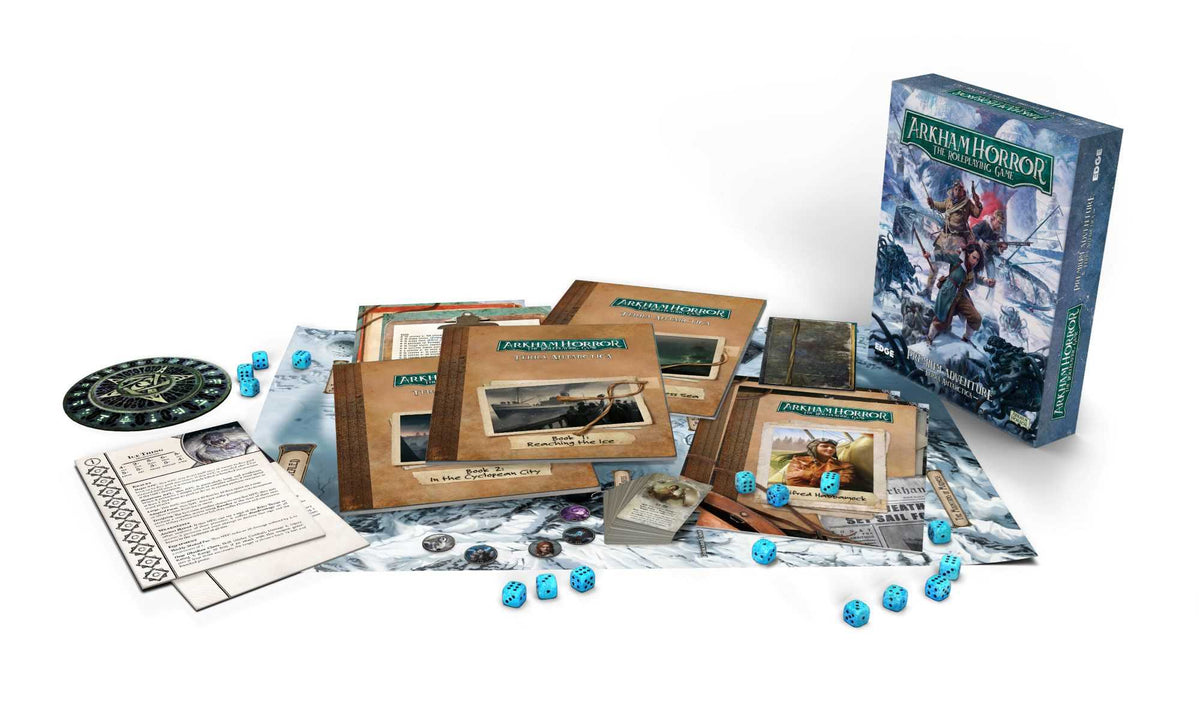 Arkham Horror RPG Premium Adventure Terra Antarctica expansion