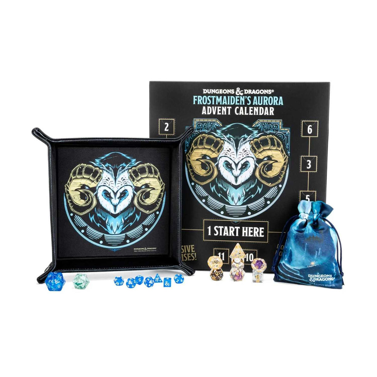 FanRoll D&D Frostmaiden's Aurora Dice Advent Calendar