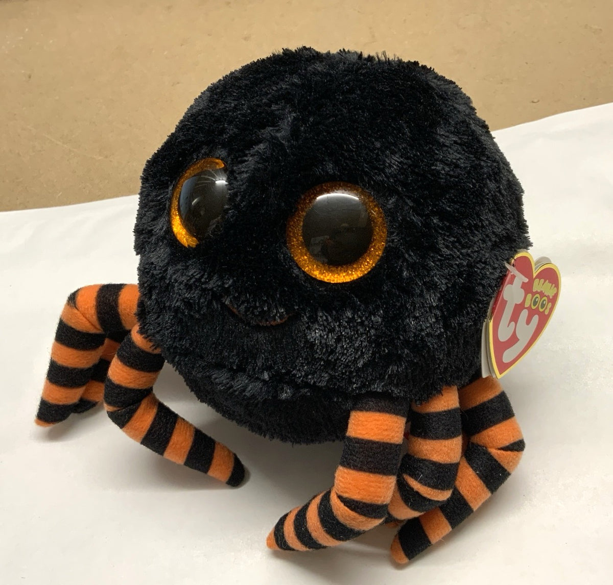 Ty Beanie Boos black spider side view with tag