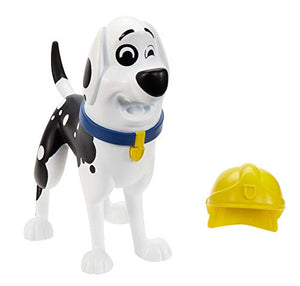 101 Dalmatian Street GBM38 Disney, Firehouse Fun 2-Pack, Dolly & Dad Dog Figures (3-in) with 2 Helmets and Firehose Accessories, Multicoloured - Celador Books & Gifts