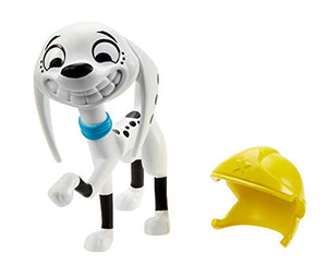 101 Dalmatian Street GBM38 Disney, Firehouse Fun 2-Pack, Dolly & Dad Dog Figures (3-in) with 2 Helmets and Firehose Accessories, Multicoloured - Celador Books & Gifts