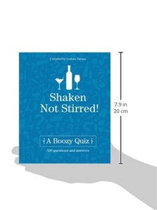 Shaken Not Stirred: A Boozy Quiz - Celador Books & Gifts