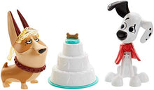 Load image into Gallery viewer, 101 Dalmatian Street GBM40 Disney Party 2-Pack, Dylan &amp; Clarissa Dog Figures (3-in) with Wedding Cake, Cape, and Veil Accessories, Multicoloured - Celador Books &amp; Gifts
