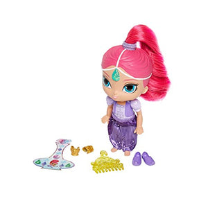 Shimmer Shine Doll with Long Hair Brush and Gem Stickers