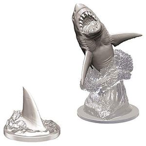 WizKids Deep Cuts Unpainted Miniatures (W9) - Shark - Celador Books & Gifts