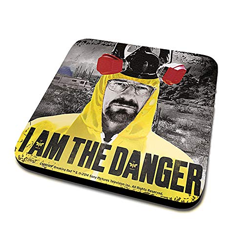 Genuine Breaking Bad I Am The Danger Coaster Drinks Mat TV Walter White - Celador Books & Gifts