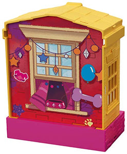 101 Dalmatian Street GBM33 Disney, Stackable Dog House (5-in) with Deja-Vu Character Figure (3-in) and Hat Accessory, Multicoloured - Celador Books & Gifts