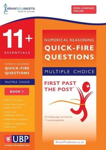 11+ Essentials Numerical Reasoning for CEM: Quick-Fire Questions Multiple Choice 1 (First Past the Post) - Celador Books & Gifts