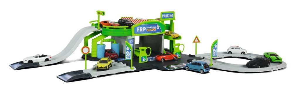 Majorette Creatix Petrol Station and Car - Celador Books & Gifts