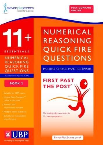 11+ Essentials Numerical Reasoning for CEM: Quick-Fire Questions Multiple Choice Book 2 (First Past the Post) - Celador Books & Gifts