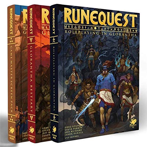 RuneQuest: Roleplaying in Glorantha Deluxe slipcase set - Celador Books & Gifts