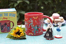 Load image into Gallery viewer, Day of the Dead Mug - Add Coffee or Tea Shadows Turn to Skeletons - Comes in a Fun Gift Box - Celador Books &amp; Gifts
