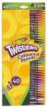 Load image into Gallery viewer, CRAYOLA TWISTABLES COLOURED PENCILS - 40 PACK - Celador Books &amp; Gifts
