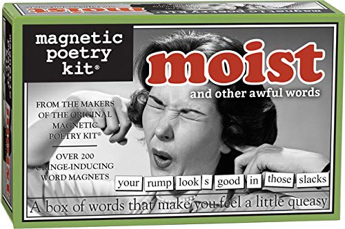 Moist & Other Awful Words - Fridge Magnet Set - Fridge Poetry - Celador Books & Gifts