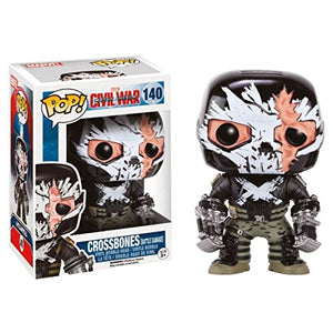 Funko - Figurine Marvel Civil War - Crossbones Battle Damaged Exclu Pop 10 cm - 0849803075279 - Celador Books & Gifts