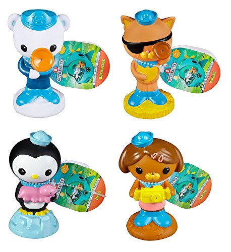 Fisher-Price Octonauts Bath Squirters Water Toy 4 Pack - Barnacles, Peso, Kwazii & Dashi S1 - Celador Books & Gifts