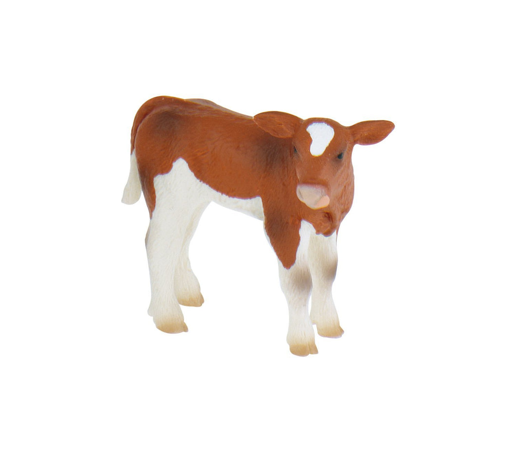 Bullyland Mona Calf Figurine - Brown/White - Celador Books & Gifts