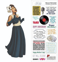 Load image into Gallery viewer, Quotable Notable - Die Cut Silhouette Greeting Card and Sticker Sheet - Celador Books &amp; Gifts

